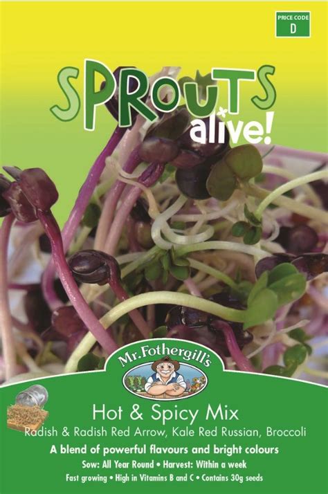 Sprouts Alive Hot Spicy Mix Sprouts Spicy Hot Spicy