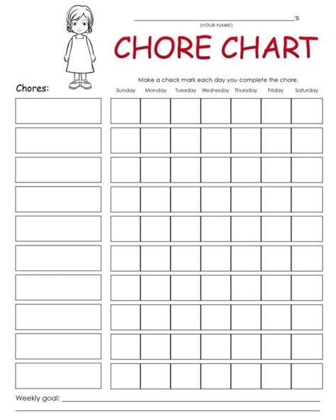 Printable Charts And Logs To Help You Keep Track Of Chores And More