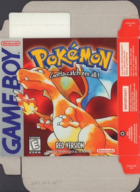 Pokemon Red Gameboy Box · Digital Game Museum Collection