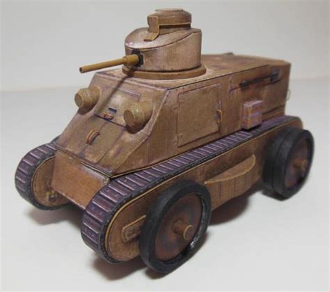 Papermau Ww2`s Czech Light Tank Kolohousenka Paper Model In 150