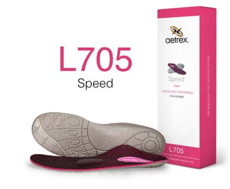 Aetrex Womens Speed Orthotics W Metatarsal Support Pink