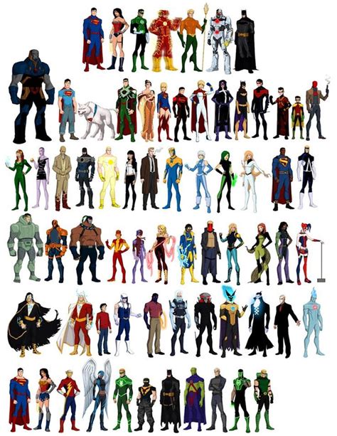 Young Justice Model Sheet Dc Comics Characters Dc Comics Comic