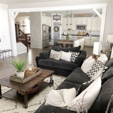 35 Incredible Rustic Farmhouse Living Room Design Ideas Magzhouse