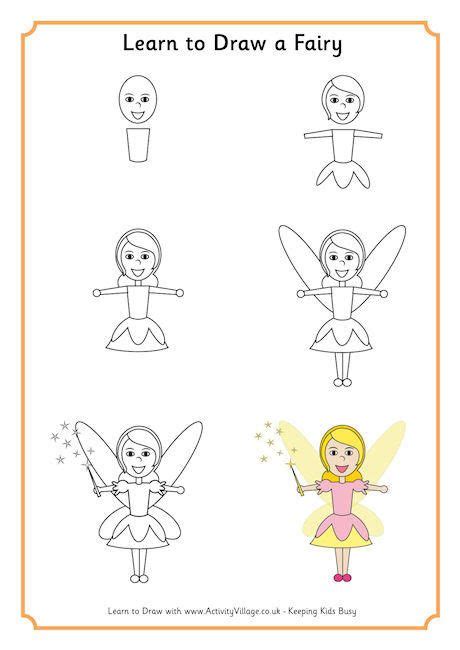 Learn To Draw A Fairy Fairy Drawings Art Drawings For Kids Learn To