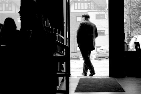 Man Leaving Cafe Street Photography Art Photography Cool Pictures