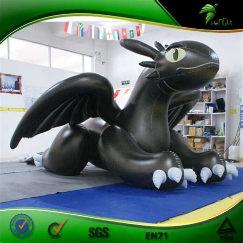 Custom Shape Pvc04mm Giant Black Inflatable Toothless Dragon Inflatable Dragon With A Sexy Sph