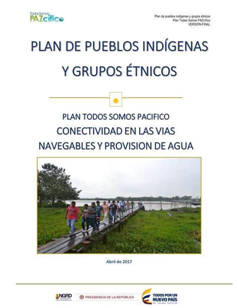 Plan Para Pueblos Indígenas Y Grupos Étnicos DocsLib