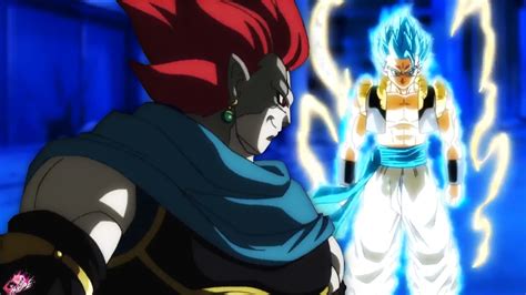 Gogeta In Super Saiyan Blue Evolved Fights The Dark King Youtube