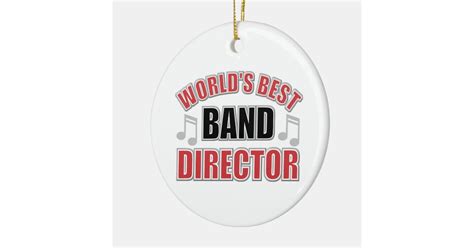 worlds best band director christmas ornament zazzle