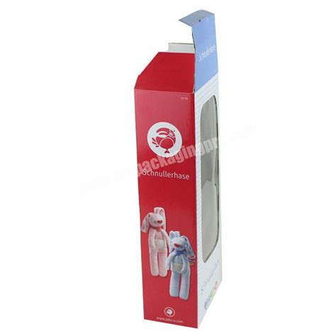 Paper Toy Packaging Boxes Clear Doll Toy Packaging With Window