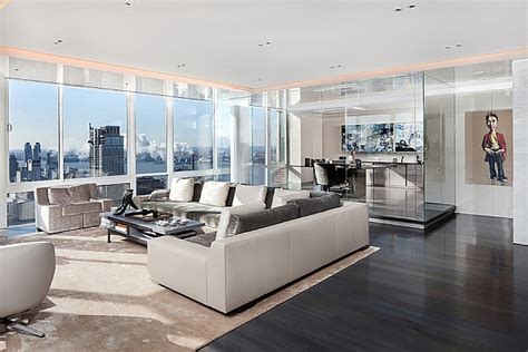 Scintillating Views And Smart Lighting Shape Posh Manhattan Penthouse