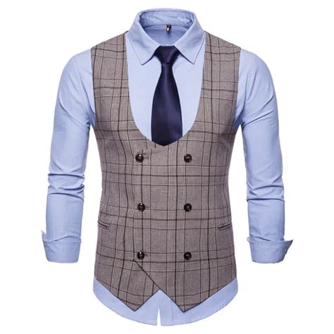 Fashion Men Vest Smart Casual Vest Men Clothes Slim Fit Vests For Men In Vests And Waistcoats From