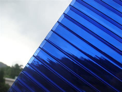 Sapphire Blue 10mm Polycarbonate Roofing China Polycarbonate Sheet And Roofing Sheet