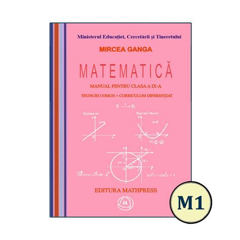 Manual De Matematică Clasa A Ix A Profil M1 Tc Cd Autor Prof
