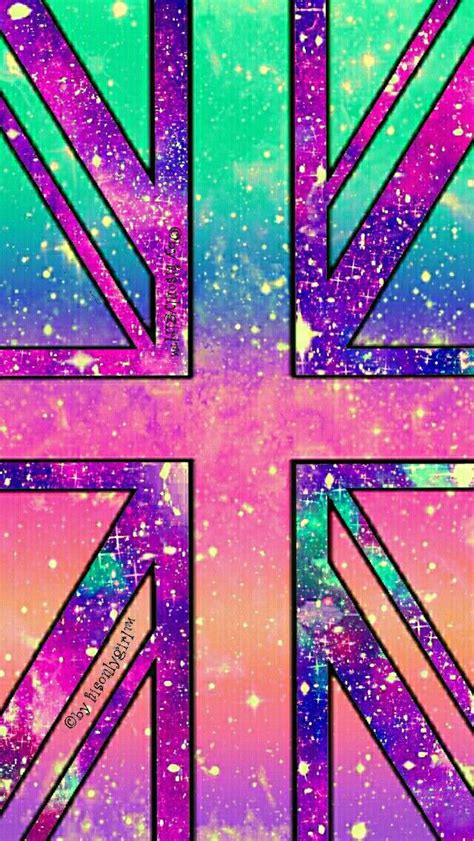 Colorful British Flag Galaxy Wallpaper I Created For The App Cocoppa