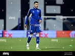 Dino Peric of Dinamo warm up prior UEFA Champions League Play-Off ...