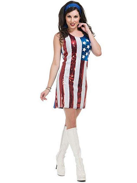 For A Fun Party Try American Flag Sequin Dress Costume Amazing Range Of Patriotic Costumes For
