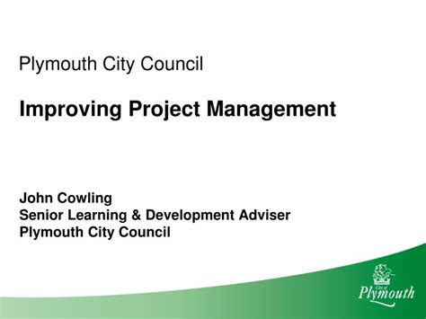 Ppt Background Plymouth City Council Striving To Be An Excellent