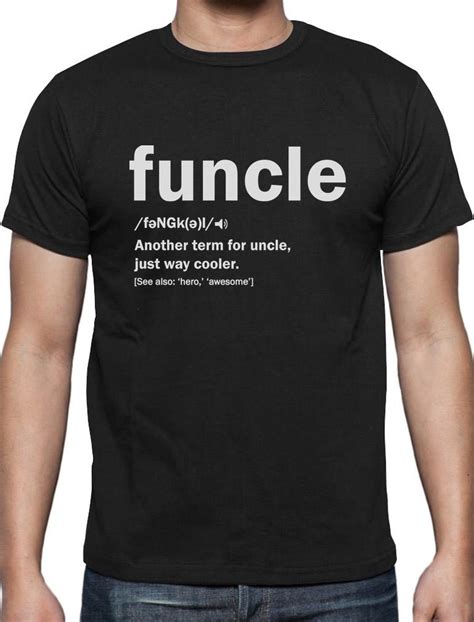 New Fashion Camisetas Hombre Funny Uncle Funcle Definition