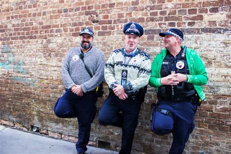 Police Support Daggy Jumper Day Brisbane Central