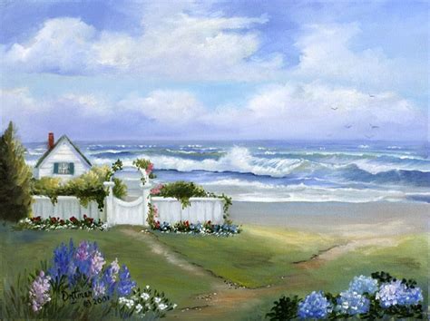 Beautiful Work Of Art Seascape Artists Seaside Cottage Seascape