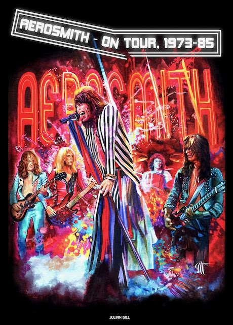 Aerosmith Novo Livro Aerosmith On Tour 1973 1985 Celebra 50 Anos Da