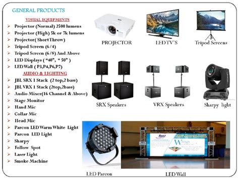 Audio Visual Equipment Rental At Rs 1500unit विजुअल इक्विपमेंट रेंटल