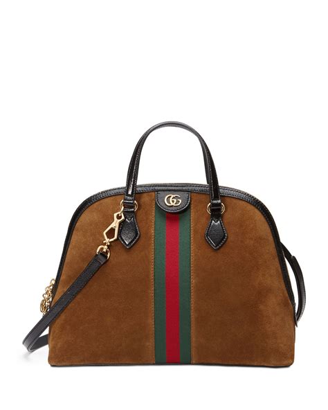 Gucci Ophidia Medium Web Suede Top Handle Bag Neiman Marcus