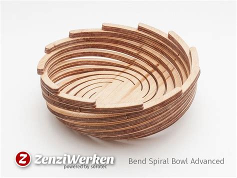 Bend Spiral Bowl Advanced Cnclaser By Zenziwerken Thingiverse Bowl