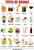 Types of Drinks: List of 48 Popular Drink Names with Their Pictures ...
