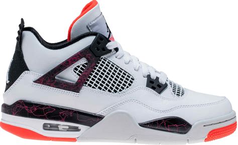 Air Jordan Kids Air Jordan Retro 4 Iv Gs Bright Crimson White Black