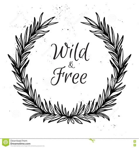 Download Hand Drawn Vector Illustration. Vintage Decorative Laurel Wreath Stock Vector - Illustration of ...