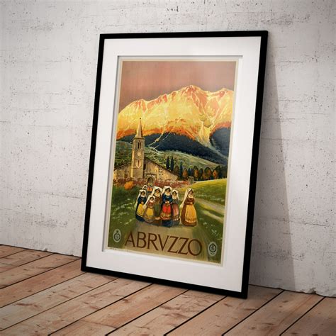 Abruzzo Italy Vintage Italian Travel Poster Just Posters