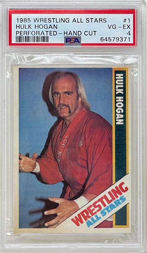 Hulk Hogan Wrestling All Stars Magazine Rookie Trading Card Wwf