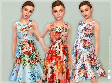 Girls Dresses Collection P143 By Lillka At Tsr Sims 4 Updates