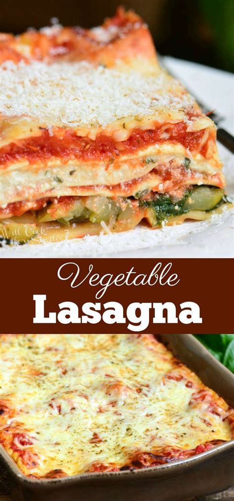 Vegetable Lasagna Is A Comforting Vegetarian Dinner Made With Layers Of