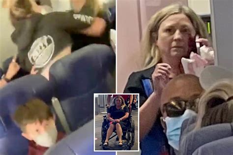 woman who busted flight attendant s teeth charged with felony