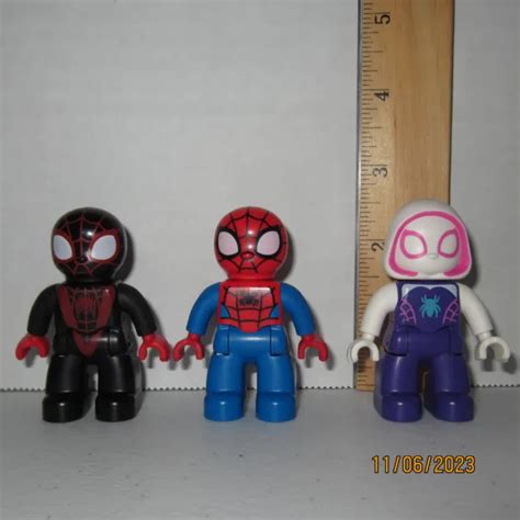 Miles Morales Spider Gwen And Spider Man Lego Duplo Marvel Figures 10940