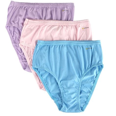 3 Pack Ladies Underwear Womens Cotton Comfortable Hipster Panties Ebay