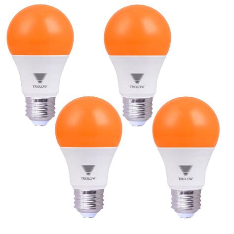 Orange Light Bulbs Lighting The Home Depot