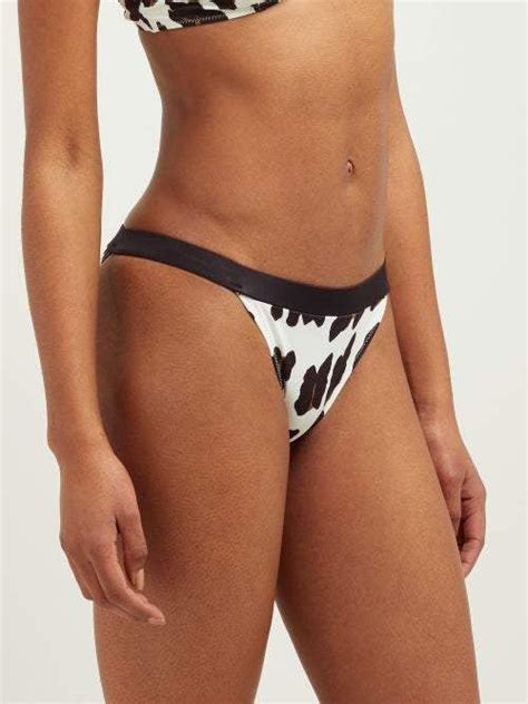 Solid Striped The Meghan Leopard Print Bikini Briefs Leopard