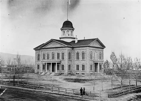Nevada State Capitol Building In Carson City Shortly After It Was Built