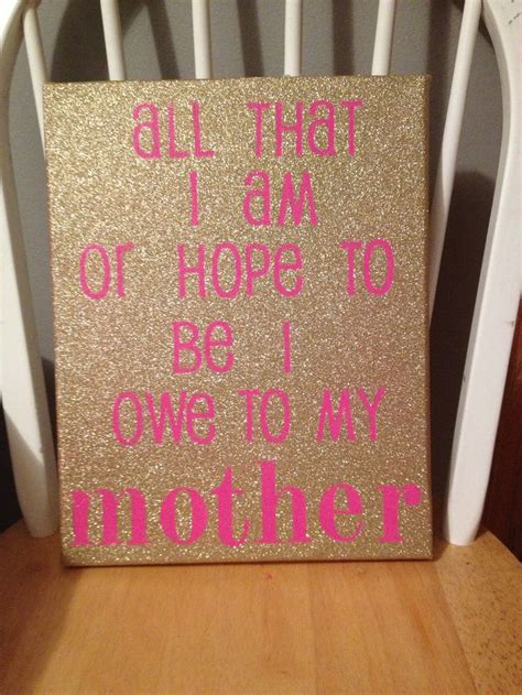 Who is more deserving of a thoughtful birthday gift than mom? Mother's Day or mom's birthday idea! Paint a canvas, use ...