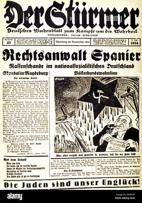 Nationalsozialismus Nationalsozialismus Presse Zeitung Der Stürmer Nr 47 Nürnberg