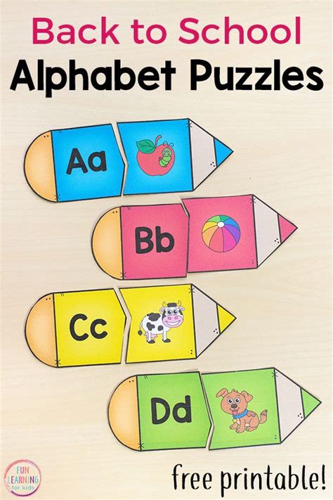 A Fun Back To School Alphabet Activity For Kids In Kindergarten And