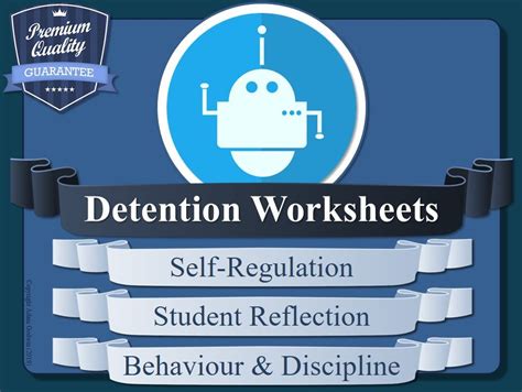 Detention Worksheets X10 Behaviour And Discipline Reflections