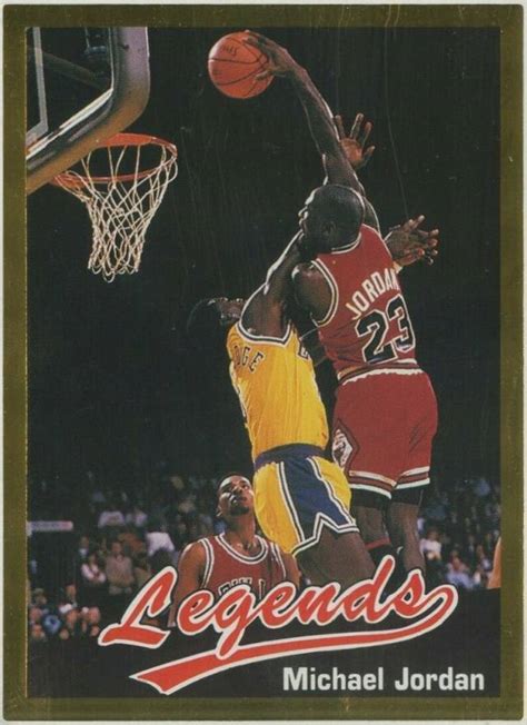 1990 Legends Magazine Insert Hand Cut Michael Jordan 16 Basketball