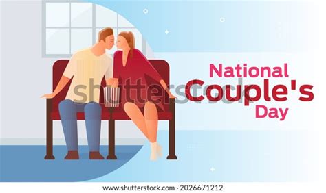 National Couples Day On August 18 Stock Vector Royalty Free