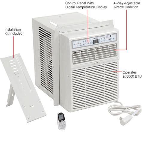 Casement Window Air Conditioner 8000 Btu Cool 115v Energy Star Rated
