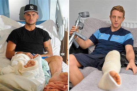 Why Did He Do It Horror Challenge Leaves Footballer With Leg Broken In Four Places Express